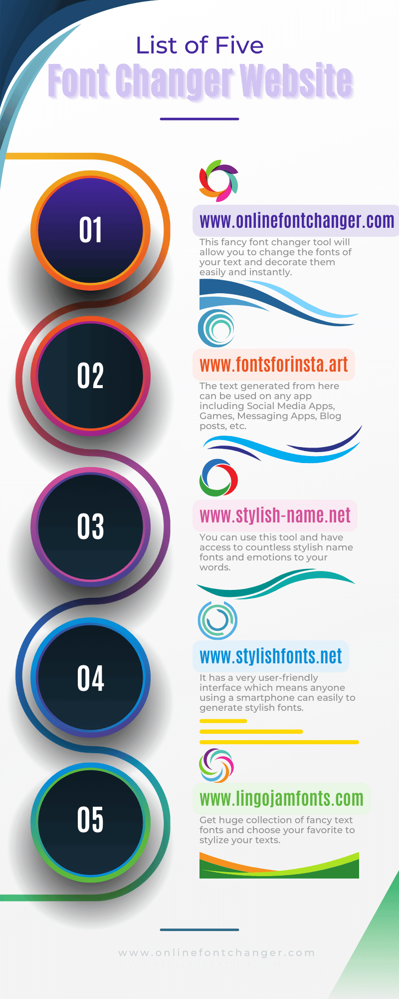 list-of-five-font-generator-website